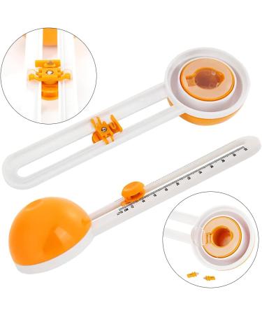 Circle Paper Cutter with 3 Blades - Craft Cutting Tool for Cardstocks & Scrapbooking (Orange) - Buy Online on GoSupps.com