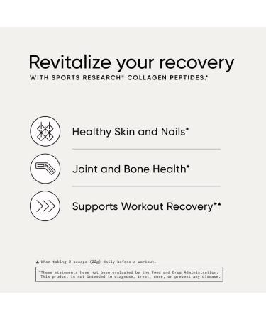 Buy Sports Research Collagen Peptides Powder - 16 oz for Healthy Skin & Joints - Buy Online on GoSupps.com