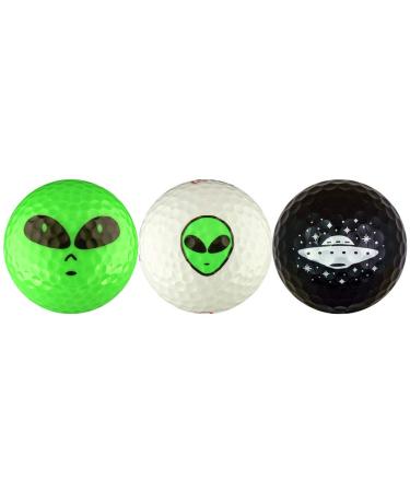 EnjoyLife Inc Aliens w/Spaceship Variety Golf Ball Gift Set
