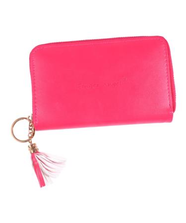 Ipetboom Stamp Plate Organizer Nail Print Stencil Card Holder Printing Deck Purse Holder Stand 16x12cm Rosy