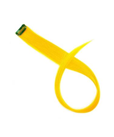 Feather Hair Extension Kit Synthetic Long Straight Rainbow Highlight Colored Hair Extensions Clip Pink Purple Green Yellow (Color : 17 Size : 22inches) 22inches 17