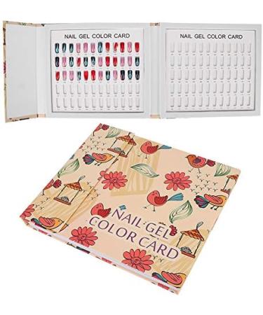 Professional 120 Colors Nail Art Color Card Nail Polish Gel Color Display Book Manicure Tool (Birds singing and flowers fragrant 120 color card) - Buy Online on GoSupps.com