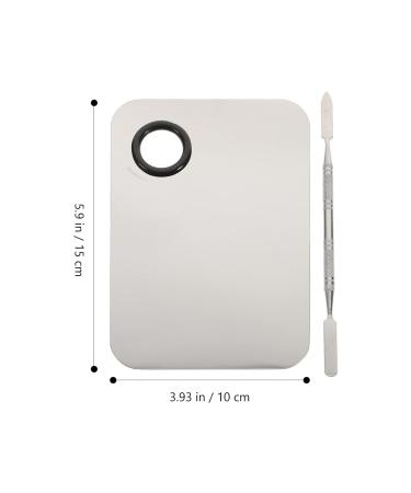 DOITOOL Stainless Steel Cosmetic Makeup Palette | Professional Mixing Tool for Makeup Artists & Nail Art | Durable Spatula for Creams & Colors - Buy Online on GoSupps.com