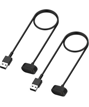 Emilydeals 2-Pack Charger for Fitbit Ace 2 Fitbit Inspire HR and Fitbit Inspire - Replacement USB Charging Cable Cord for Fitbit Inpsire Inspire HR and Ace 2 1m/3.3ft (2)