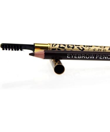 Angoily 2pcs Set 12pcs Brow Pencil Eyebrow Pen Eyeliner Pencil with Brush Iron Tube Double Head - Buy Online on GoSupps.com