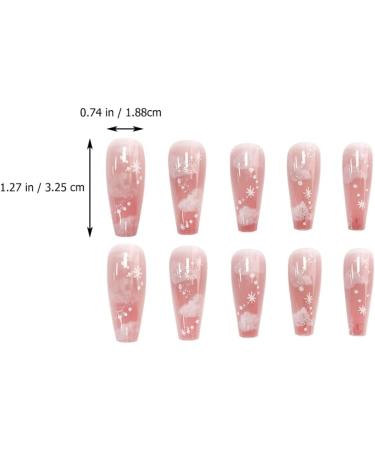 LALAFINA Cloud Nail Stickers French Nail Sticker Stickers for Nails Nail Art Sticker Nail Stickers for Nail Art Stickers Waterproof Press on Nails Long False Nails Artificial Decorate Abs - Buy Online on GoSupps.com