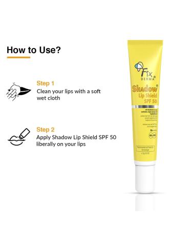 Buffo Shadow SPF 50 Lip Shield | Lip Balm SPF 50 with Theobroma Cacao Seed Butter Virgin Coconut Oil & Glutathione | Prevents Pigmentation & Sun Damage | PA+++ Sun Protector UVA & UVB - 15gm - Buy Online on GoSupps.com