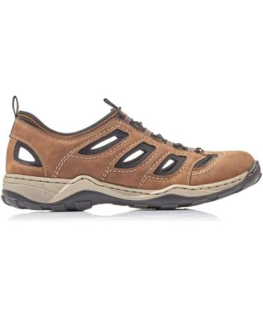 Rieker Men's Slippers 08065 - Comfortable Slip-On in Brown 47 EU | International Shipping Available - Buy Online on GoSupps.com
