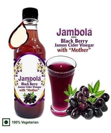 Jambola Jamun Vinegar with Mother Natural and Unfiltered 500 ml - Buy Online on GoSupps.com