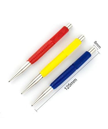 Mr Gadget Solutions 3pc Color Coded Nail Punch Set 1/32'' 1/16'' 3/32'' 1.5/2/3mm Bright & Panel Pins - Buy Online on GoSupps.com