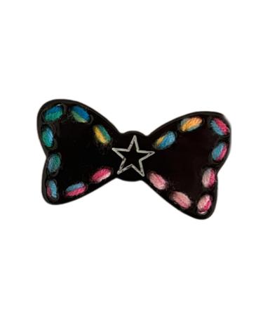 Cute Barrettes Clip Sweet Mini Braided Bow Colorful Hairpin Y2K Girls Harajuku 2000s Hairpin Women Girls Hair Clips For Thick Hair