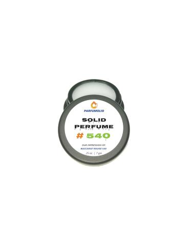 Solid Perfume #540 Inspired by Baccarat 540 Replica Fragrance Unisex Portable Non-Spill Fragrance Concentrated Long Lasting Dupe 7gm / 0.25 oz - Buy Online on GoSupps.com