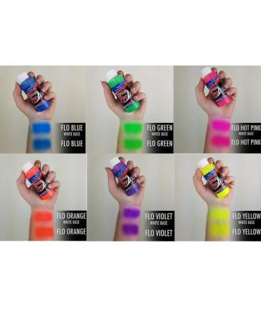 ProAiir UV/Fluorescent Face Painting Makeup Set - Water Resistant - 1oz (30ml) - Pack of 6 - Buy Online on GoSupps.com