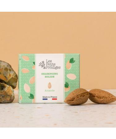 100% Natural Almond Solid Shampoo - All Hair Types - Made in France - Respects the Scalp - Not Tested on Animals - Recyclable Packaging - LES PETITS PRODIGES - Buy Online on GoSupps.com
