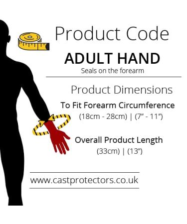 Lifeswonderful Adult Hand Waterproof Cast Protector for Shower - Reusable Cover for Showering and Dressings, Adult Size - Buy Online on GoSupps.com