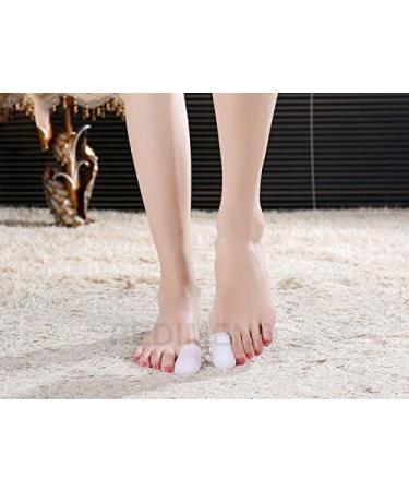PediMend Big Toe Silicone Protector Sleeves for Blisters, Corns, Ingrown Toenails - Pain Relief for Men & Women - 1 Pair (White) - Buy Online on GoSupps.com