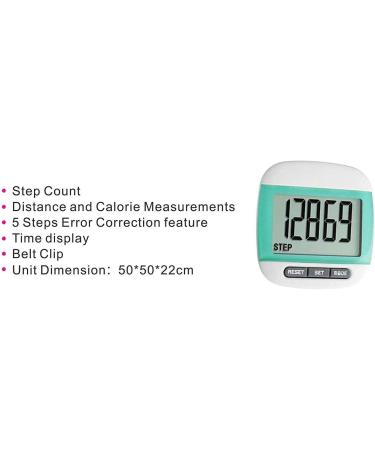 LEBEXY Pedometer Clip - Simple Fitness Tracker for Steps Distance & Calories | International Shipping Available - Buy Online on GoSupps.com