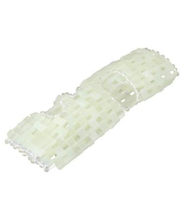 FRCOLOR 1pc Mask Cooling Facial Sleeping Eye Crystal Face Mask Weighted Eye Masks Skin Rejuvenation Mask Massage Tools for Face Natural Face Hotfix Tool Jade Cooling Ice Anti Wrinkle 29x22cm Green