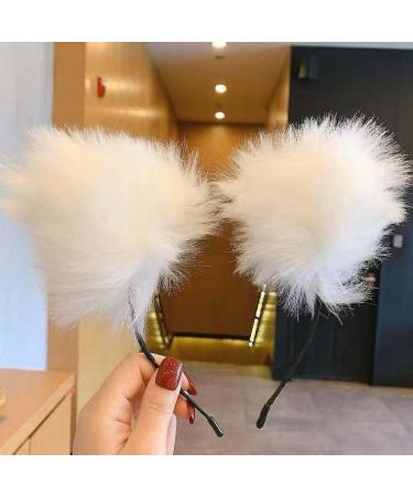 LEEMASING Light Up Headbands LED Cat Ears Headband Faux Fur Hair Hoop Cute Colored Light For Xmas Party Cosplay Halloween Birthday (Pink) - Buy Online on GoSupps.com