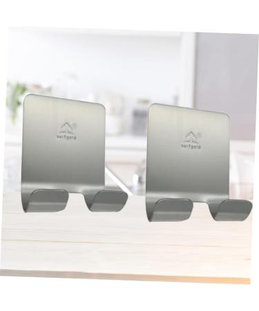 Alipis 4pcs 304 Stainless Steel Plug Holder - Impact Free Shaving & Coat Hanger for Modern Spaces - Buy Online on GoSupps.com