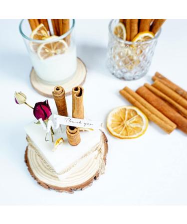 Xbiez 5 Pieces Natural Dried Cinnamon Sticks | High-Quality Organic Cinnamon for DIY Candles Soap Cooking & Tea - International Shipping Available - Buy Online on GoSupps.com