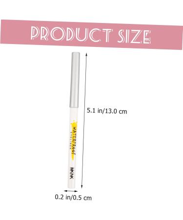 VINTORKY 5pcs White Lying Silkworm Pen Matte Cream Eyeshadow White Crayons Eye Makeup Pencil Abs Girl Make up - Buy Online on GoSupps.com