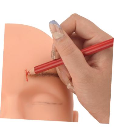 FOMIYES 1 Set Eyebrow Pencil Makeup Eyeliner Eyebrow Wood Pencils Positioning Pen Miss Perforation Gel Pen 1 count (Pack of 1) Red - Buy Online on GoSupps.com