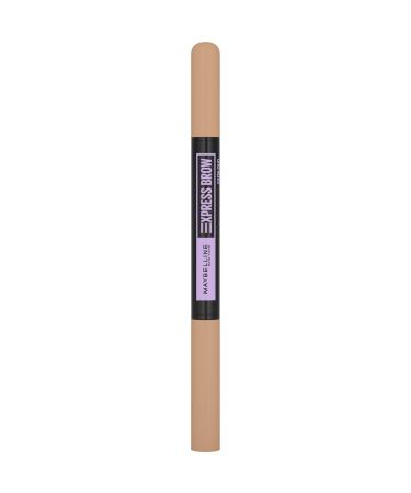 Maybelline New York Express Brow Satin Duo - Eyebrow Pencil & Powder No. 00 Light Blonde 1 Pack - Perfect for Precise & Natural Brows - Buy Online on GoSupps.com