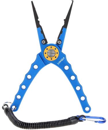 Lixada 20cm Multifunctional Fishing Pliers - Outdoor Line Cutter & Hook Remover Tackle Tool - Blue - Buy Online on GoSupps.com