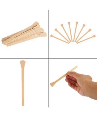 10pcs Wooden Wax Sticks - Disposable Spatula for Face Masks & Hair Removal Cream Applicator | International Shipping Available - Buy Online on GoSupps.com