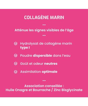 Laboratoire Beauchamp - COLLAGENE MARIN food supplement powder - 130g - Collagen hydrolysate type I - Flexibility - Elasticity - Skin firmness - Developed in France - Buy Online on GoSupps.com