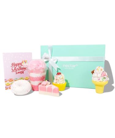 Birthday Bath Bombs Gift for Girls  Bath Soap Gift Sets  Soap for Kids  Includes: Ice Cream Soap  Cupcake Soap  Pie Soap  Bubble Bath  Donut Bath Bomb