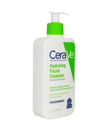 Cerave Facial Hydrating Cleanser 12 Ounce Pump (355ml) (6 Pack) - Buy Online on GoSupps.com