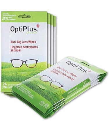 OptiPlus Anti-Fog Extra Large 5" x 8" for Glasses Goggles and Shields 24 Karat Travel Pack