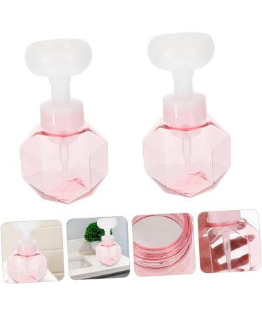 Fomiyes 2-Piece Flower Bubble Bottle - Refillable Hand Soap & Liquid Latex Makeup Cleaner | Outside-Proof Glass Tubing Device (9.7x9.7x16.3cm Pink) - International Shipping Available - Buy Online on GoSupps.com