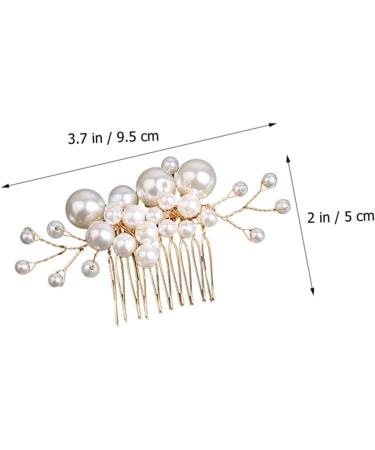 FRCOLOR Pearl Comb Hair Accessories for Wedding Hair Accessory for Women Bride Hair Side Comb Womens Hair Accessories Pearl Hair Clips Pearls Headpiece Pearl Wedding Hair Accessories Alloy - Buy Online on GoSupps.com
