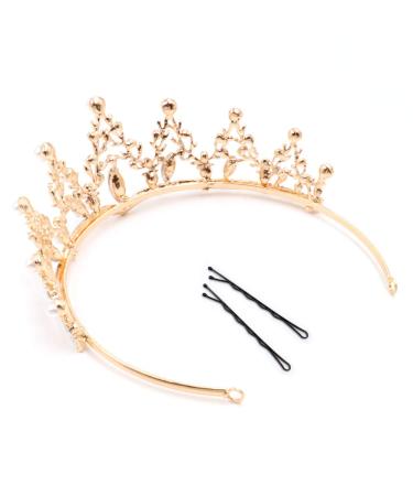 NODG Gold Wedding Tiara for Women - Rhinestone Branches Princess Crown for Wedding, Prom, Bridal Party - Birthday & Halloween Costume Accessory - Buy Online on GoSupps.com