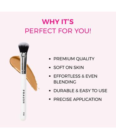 Buy Praush Professional Dense Tapered Concealer/Foundation Brush - Premium Quality | International Shipping Available - Buy Online on GoSupps.com