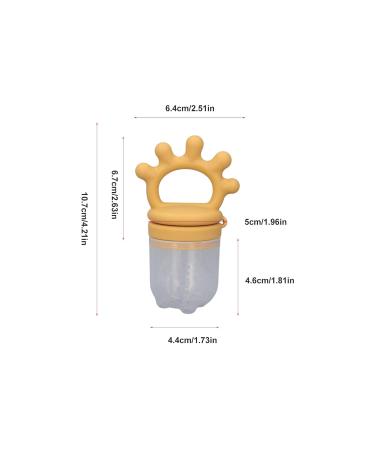 Baby Fruit Food Dispenser & Teether - Silicone Feeding Accessories for Toddlers (Ginger) | International Shipping Available - Buy Online on GoSupps.com
