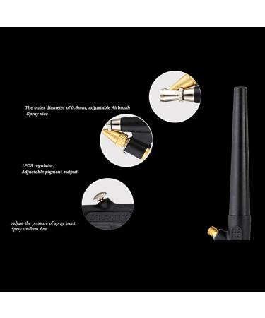 Injector Air Compressor Air Brush Paint Set for Art Craft Cake Fog Sprayer Model Coloring - Buy Online on GoSupps.com