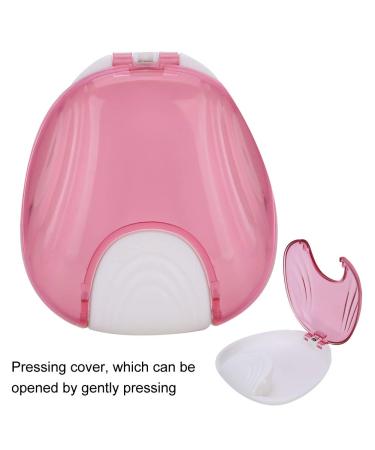 Portable Waterproof Denture Storage Box for Teens & Adults - Pink | Durable & Travel-Friendly  - Buy Online on GoSupps.com