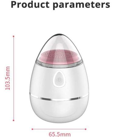 Sonic Vibrating Facial Cleansing Brush - 2 Brush Heads with 4 Modes IPX6 Waterproof Wireless Charging for Face Cleaning Exfoliating and Massaging Egg Shape White - Buy Online on GoSupps.com