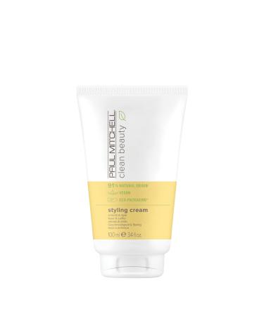 Paul Mitchell Clean Beauty Styling Cream  Smooth & Style  For All Hair Types  3.4 fl. oz.