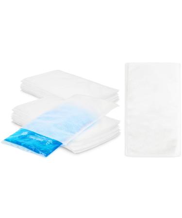 Com-Four 50x disposable fleece shell for cold & warm multiple-gel compress |Gel -cool pack protective cover for protecting your skin standard disposable - small 50 pieces