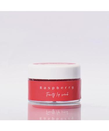 Raspberry Slush Fruity Lip Scrub - 100% Vegan Lip Care for Men & Women | Removes Dark Dry & Chapped Lips & Lipstick Stains - 15gm - Buy Online on GoSupps.com