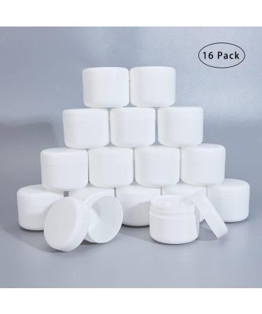 BENECREAT 16 Pack 50ml Cosmetic Sample Containers - Empty Travel Jars with Lids & Spoons for Creams & Lotions - Buy Online on GoSupps.com