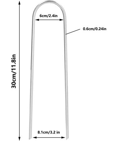4 Pcs U Shaped Nail Tent Ground Staple High Hardness Stainless Steel Garden Pegs Securing Lawn Supplies - Buy Online on GoSupps.com
