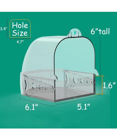 Hamiledyi Bird Cage Bath - Hanging Parrot Bath Box for Budgies, Cockatiel, Canary, Conure - Bird Bathing Accessories for Small Pets - Buy Online on GoSupps.com
