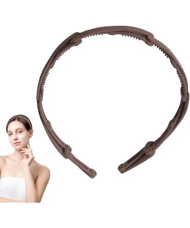 Folded Hair Bands Portable Telescopic Folding Headband Foldable Travel Headband Multipurpose Hair Hoop Hair Clips Hair Accessories for Business Trips Daily Outing Light Coffee - Buy Online on GoSupps.com