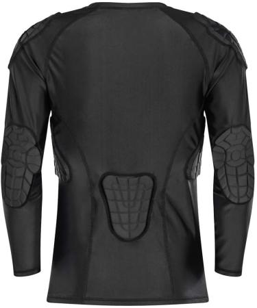 DGXINJUN Youth Boys Padded Compression Shirt with 8 Pads - Chest, Elbow, Ribs Protector for Parkour & Exercise - Buy Online on GoSupps.com